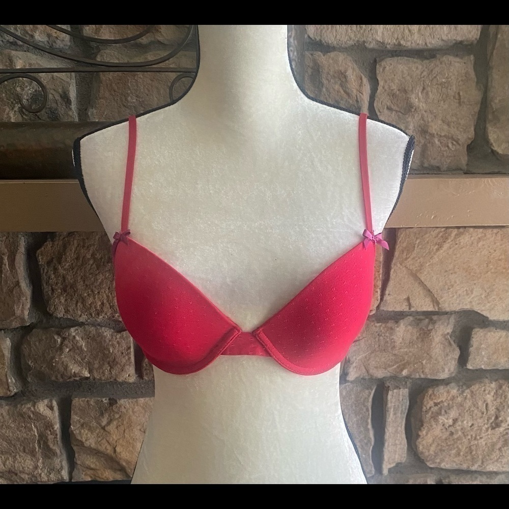 XHILARATION-RED BRA - Picture 2 of 6